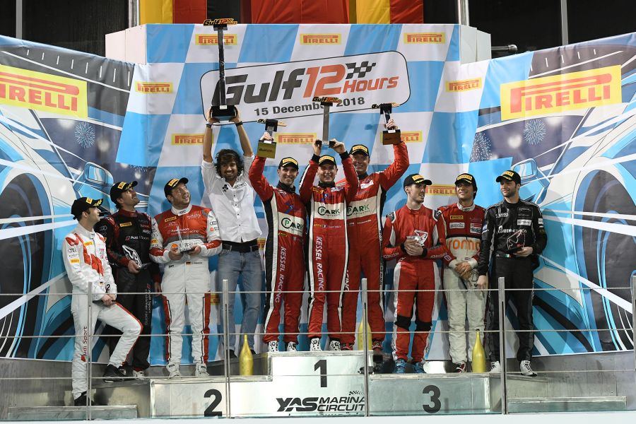 2018 Gulf 12 Hours podium