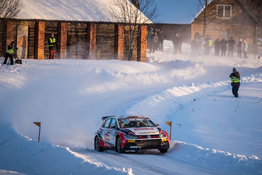 Oliver Solberg at Rally Aluksne