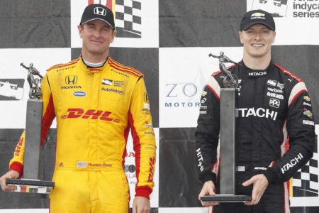 Ryan Hunter-Reay and Josef Newgarden