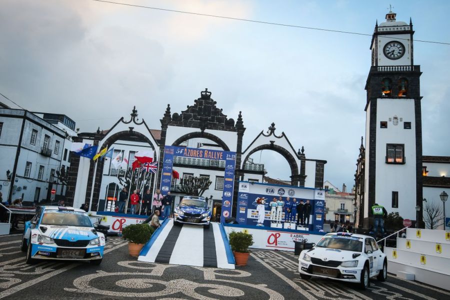 Azores Rallye podium Skoda