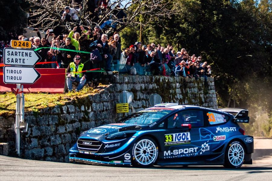 Elfyn Evans M-Sport Ford Fiesta WRC, Tour de Corse