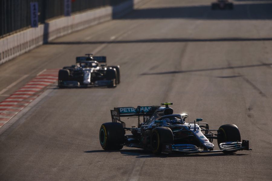 Valtteri Bottas and Lewis Hamilton