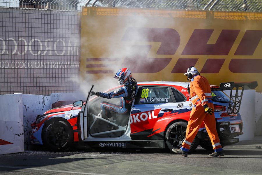 Nick Catsburg crash Morocco