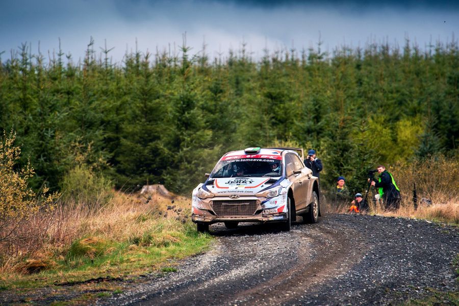 Tom Cave at Pirelli International Rally