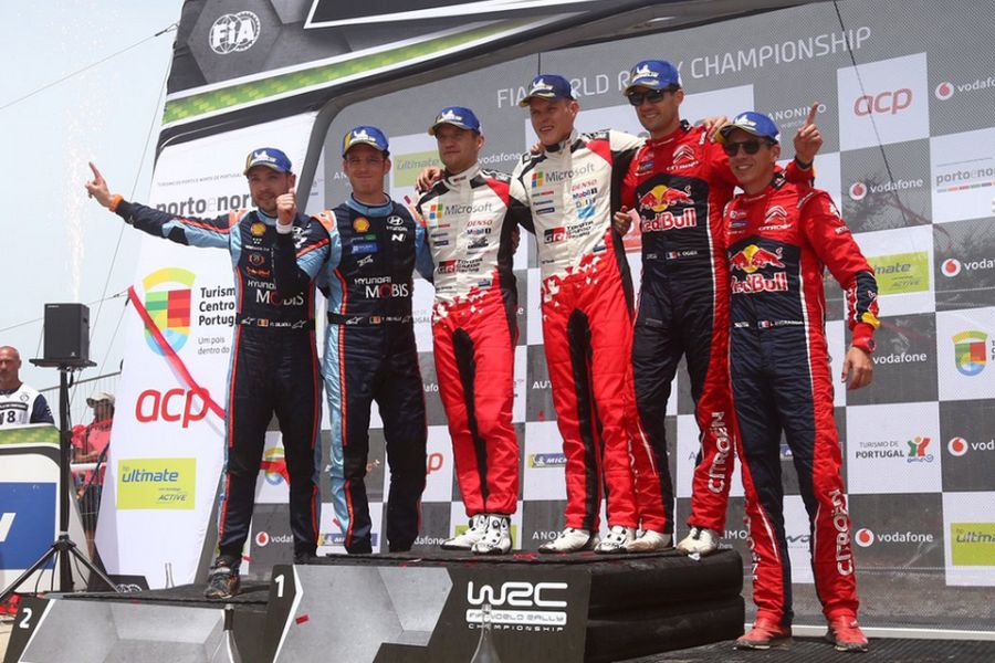 2019 Rally Portugal podium