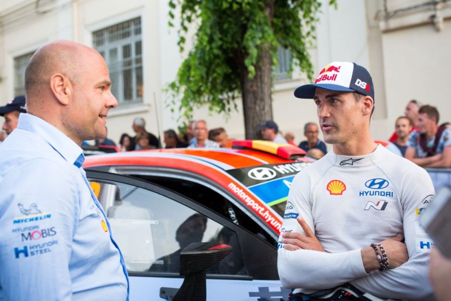 Dani Sordo and his boss Andrea Adamo