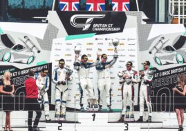 British GT Silverstone 500 podium