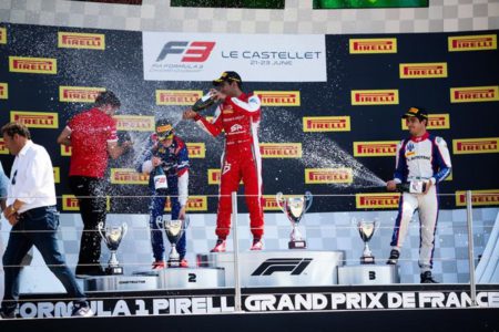 F3 race 1 podium