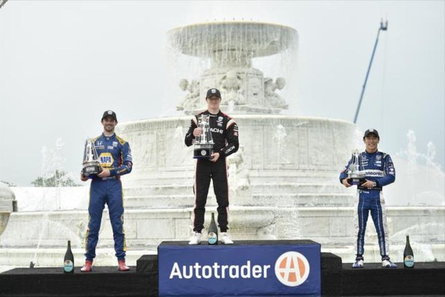 IndyCar Detroit r1 podium