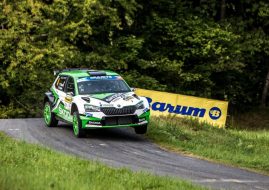 Barum Czech Rally Zlin Kopecky Skoda jump
