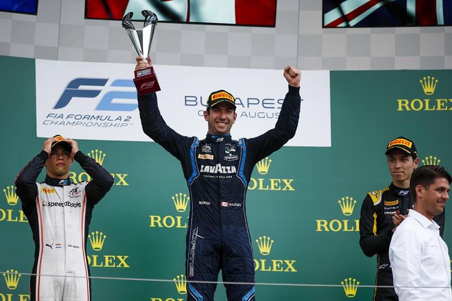 F2 Hungaroring Latifi podium