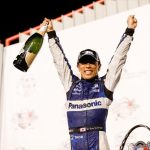 IndyCar Gateway podium Takuma Sato