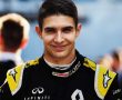 Esteban Ocon in a race car uniform