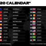 2020 Formula 1 calendar