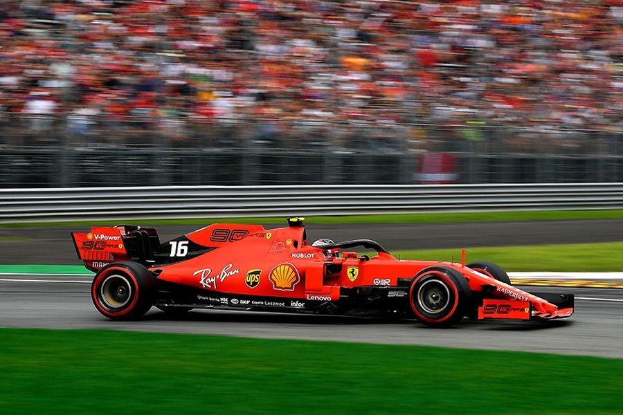 Charles Leclerc in the #16 Ferrari SF90