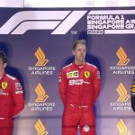Singapore Grand Prix podium