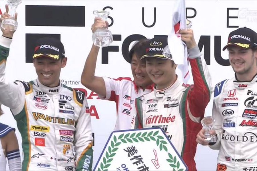 Super Formula Okayama podium