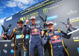 WorldRX France podium