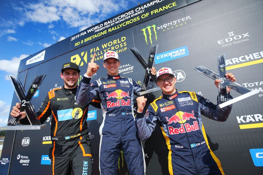 WorldRX France podium