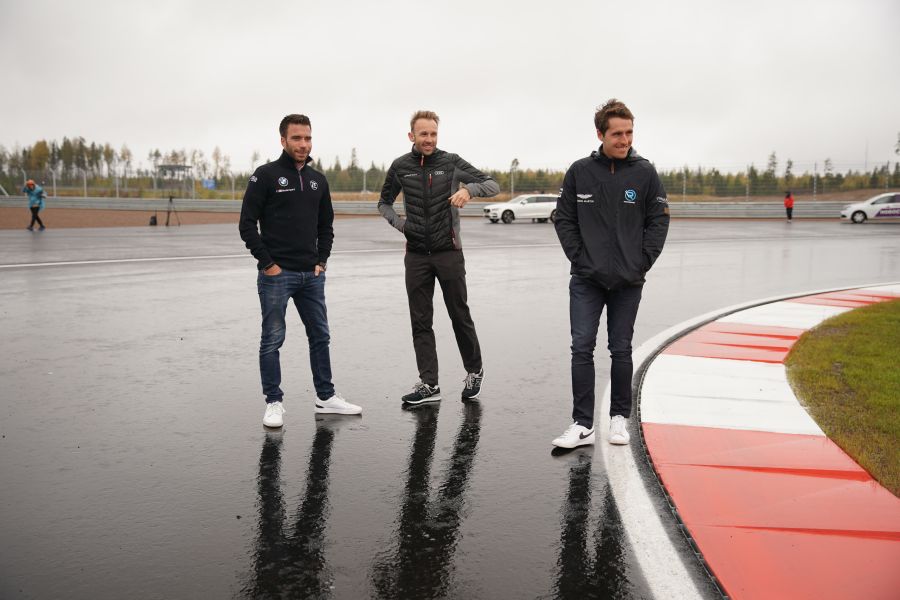 DTM drivers Philipp Eng, Rene Rast and Dani Juncadella at Igora Drive