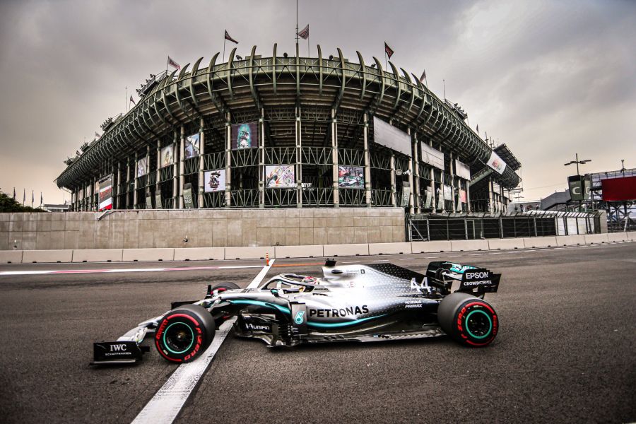 Lewis Hamilton at Autodromo Hermanos Rodriguez