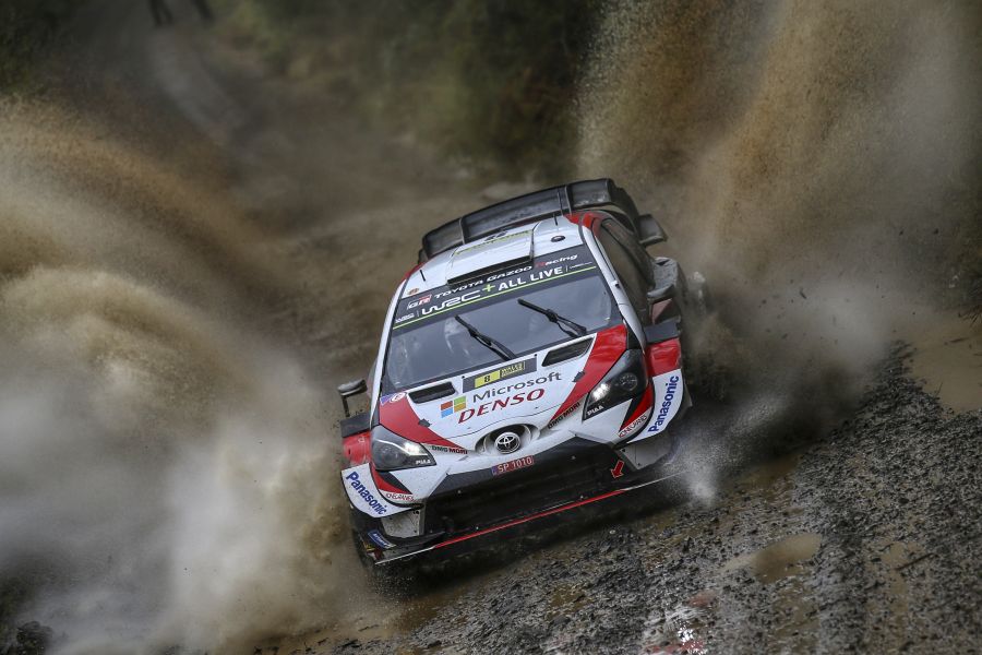 Wales Rally Ott Tanak Toyota splash