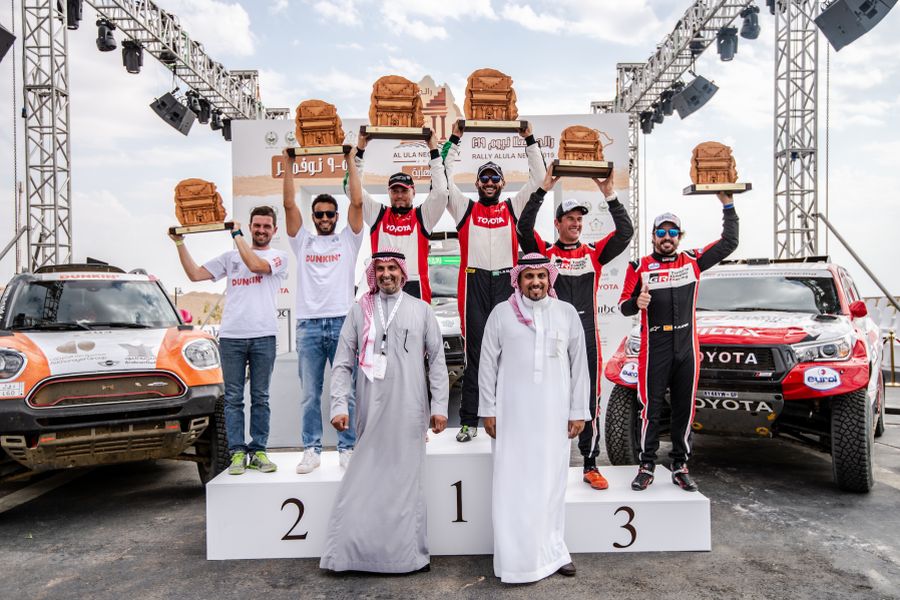 2019 Al Ula-Neom Rally podium