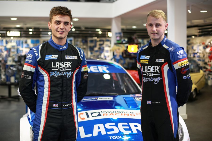 Aiden Moffat and Ashley Sutton,Laser Tools Racing