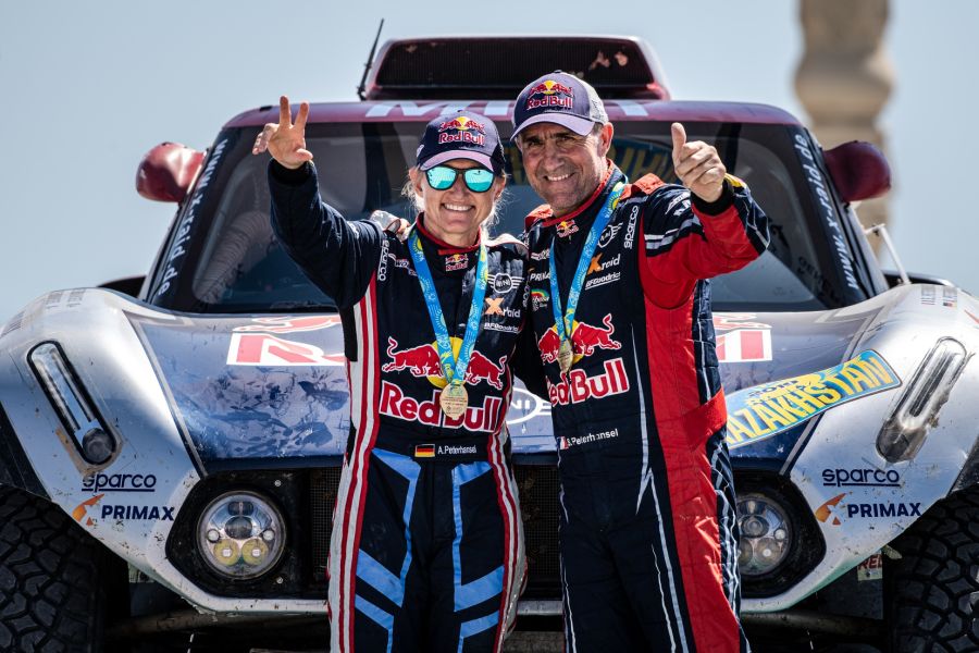 Andrea and Stephane Peterhansel