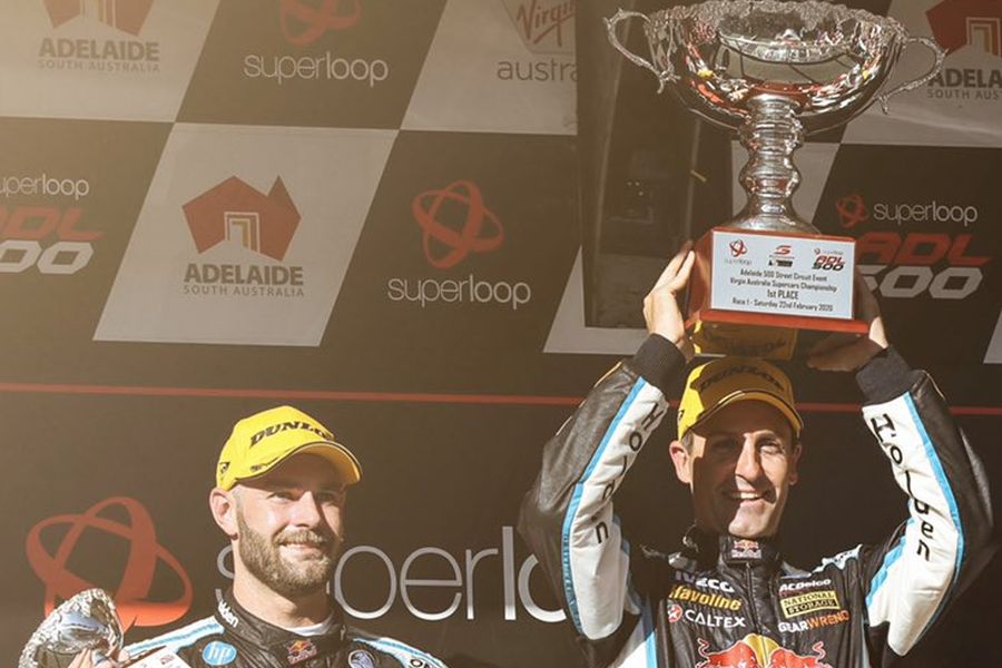 2020 supercars adelaide podium red bull holden