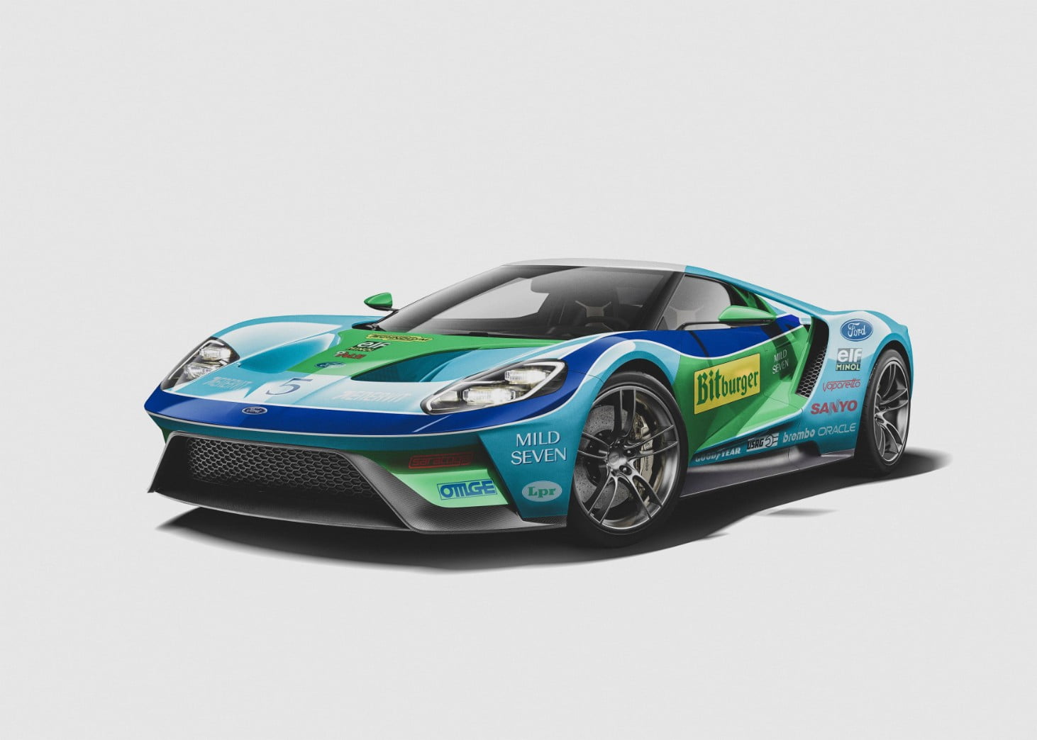 Michael Schumacher's Benetton B194 Livery (1994) on Ford GT (2020)