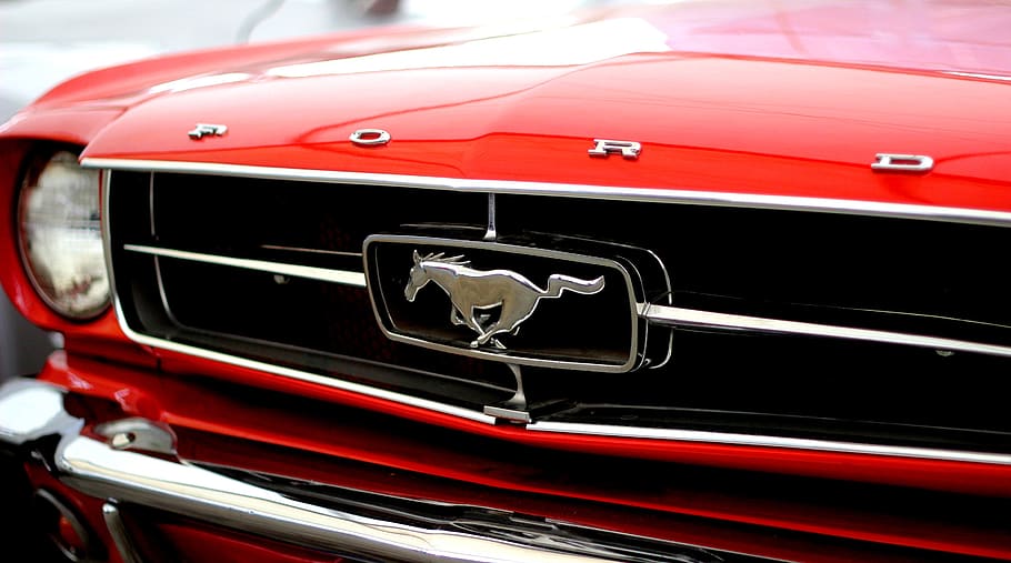 Red Ford Car