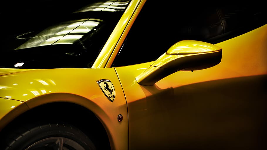 Yellow Ferrari
