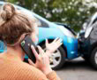 Woman Calling A Car Accident Lawyer