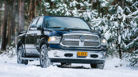 Dodge Ram in the Snow