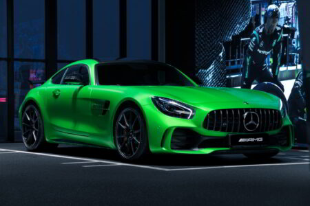 green mercedes benz amg