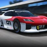 Car from a racing car game